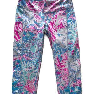 Athleisure Resort Coastalcore Lilly Pulitzer Luxletic Weekender Leggings Women M